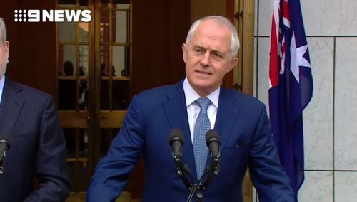 The prime minister spoke about the church controversy this morning in Canberra.