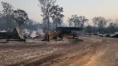 Phillip Shier Western Downs resident loses home to bushfire while attending funeral in Geelong.