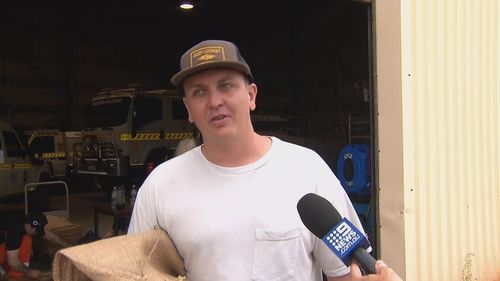 Fellow resident and TAFE lecturer Dylan Whiteley also stocked up on sandbags this afternoon.