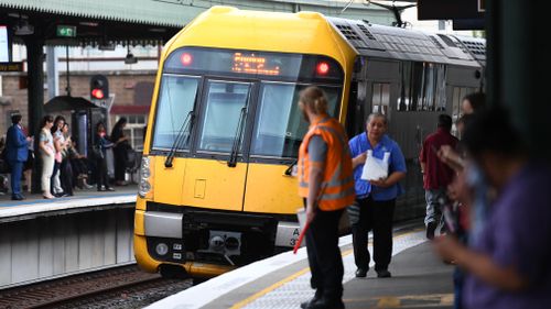 A Sydney teenager was charged and will front court after forcing his way into a CBD train driver's cabin while armed with a gun. Picture: AAP.