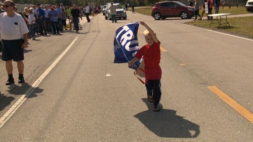 A young Trump fan. (Laura Turner/9NEWS)