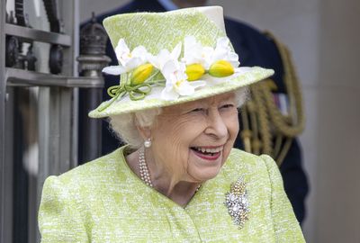 The Queen's Australian Wattle brooch