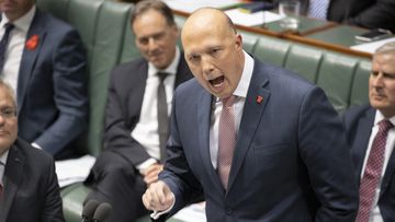 Minister for Home Affairs Peter Dutton during question time on the 24th October, 2019.