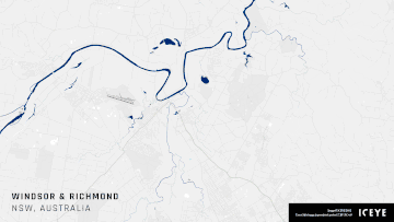 This graphic shows the floods in Sydney&#x27;s north-west. 