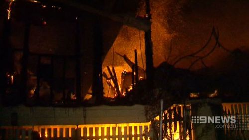 The house was gutted in the blaze. (9NEWS)