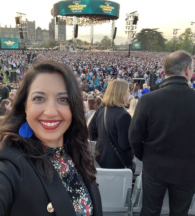 Karishma Sarkari attends the coronation concert at Windsor Castle 