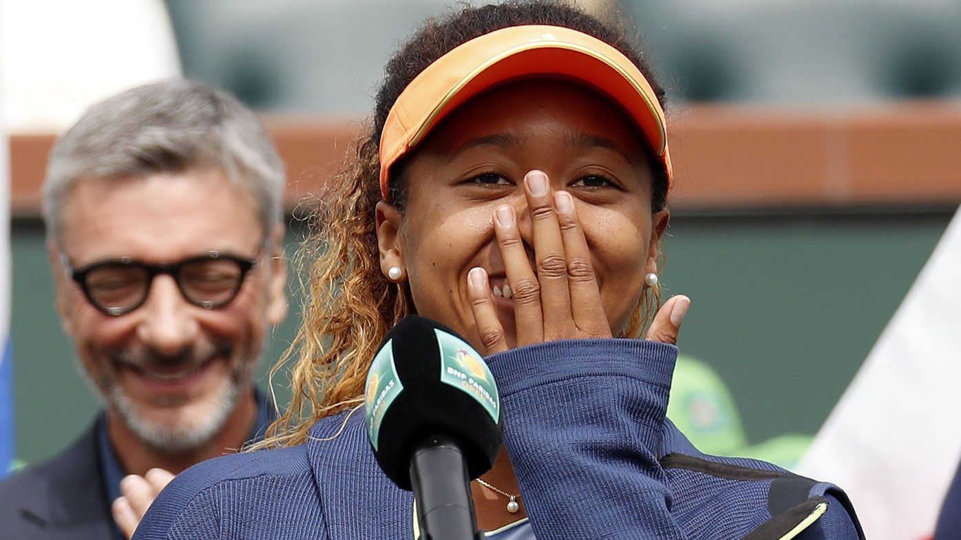 Japan's Naomi Osaka delivers 'worst acceptance speech' after winning first WTA title at Indian Wells