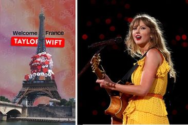 Taylor Swift and Eiffel Tower