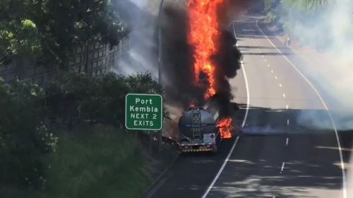 The truck was fully laden with 36,000 litres of unleaded fuel onboard.