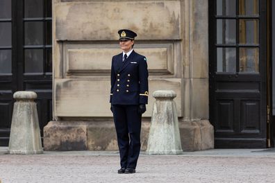 STOCKHOLM, SWEDEN - MARCH 12: Crown Princess Victoria of Sweden attends The Crown Princess' Name Day celebrations at The Royal Palace on March 12, 2025 in Stockholm, Sweden. (Photo by Michael Campanella/Getty Images)