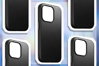 9PR: Nomad iPhone 15 Pro Leather Phone Case, Black