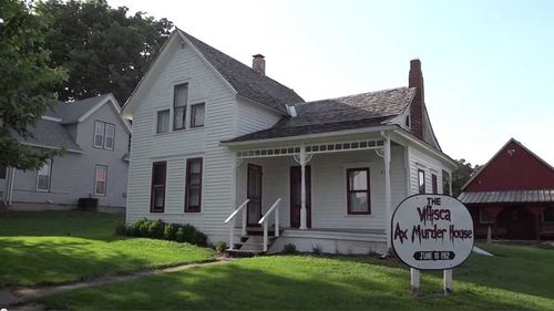 The reputed site of axe murders 102 years ago where a paranormal investigator stabbed himself on Friday. (Supplied)