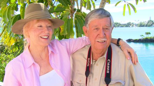 Joy Chambers-Grundy with her late husband Reg.