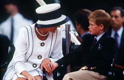 Princess Diana and Prince Harry in 1995