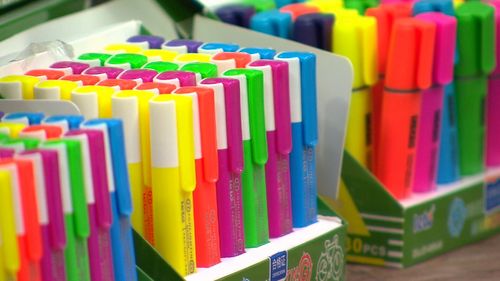 The shipment of 21,000 highlighter pens contained almost 300kg of ephedrine. (9NEWS)