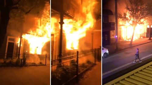 Emergency services have praised the heroic actions of a neighbour, who helped rescue three people from a burning home in Newcastle.