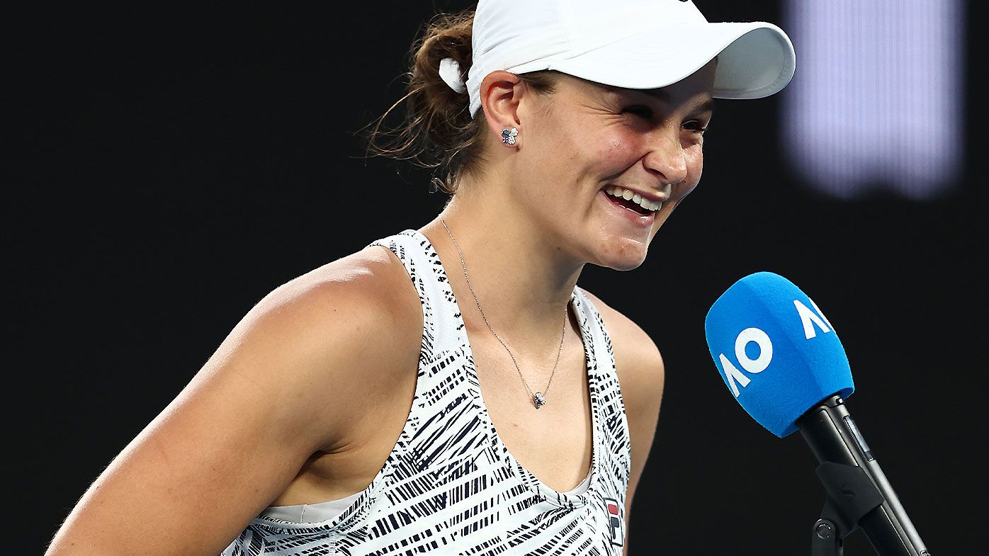 Ash Barty's cheeky jab at Melbourne after cruising into Australian Open semis