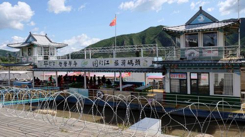 The Tumen River separates North Korea from China and Russia.