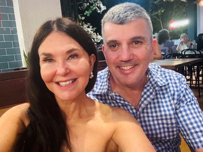Chrissy with her partner Martin.