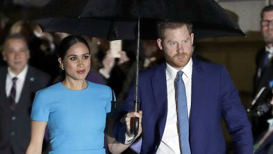 Harry and Meghan arrive at the annual Endeavour Fund Awards in London. 