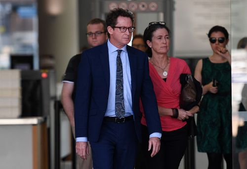 Michael Miller, uncle of one-punch victim Cole Miller, leaves the Supreme Court in Brisbane today. (AAP)