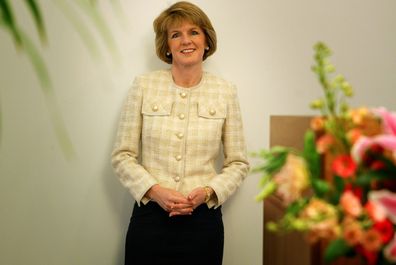 Minister for Ageing Julie Bishop in her office in Parliament House, Canberra on Thursday 9 October 2003 