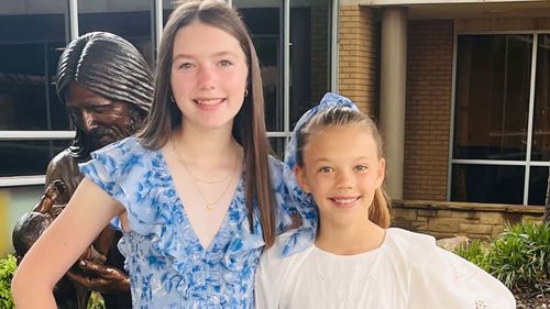 Blair and Brooke Harber's father has confirmed to CNN that the sisters have died. Blair, left, and Brooke, right, went missing during the catastrophic flooding in Kerr County, Texas.