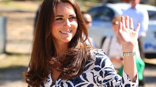 The Duchess of Cambridge in the Blue Mountains. (AAP)