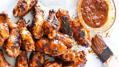 Recipe:&nbsp;<a href="http://kitchen.nine.com.au/2016/06/06/12/41/alanas-spicy-aussie-footy-finals-sticky-bbq-chicken-nibbles" target="_top">Sticky BBQ Chicken Nibbles<br />
</a>