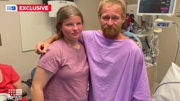 Richard Clayton, his 16-year-old daughter Karla swam back to shore after their tinny capsized in waters off Brisbane but Richard&#x27;s best mate TJ never made it home, after clinging to an esky.