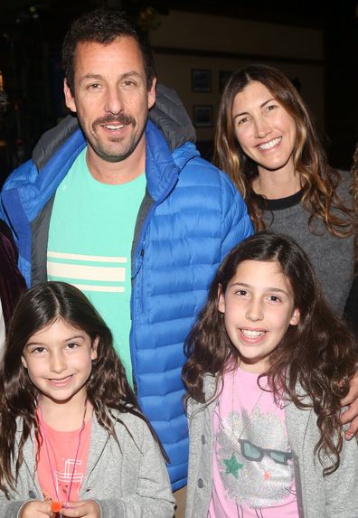 Adam Sandler, Jackie Sandler, Sunny Sandler and Sadie Sandler pictured in 2016.