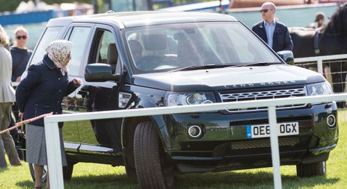 Prince Philip was seen in public for the first time since his hip operation. (Getty)