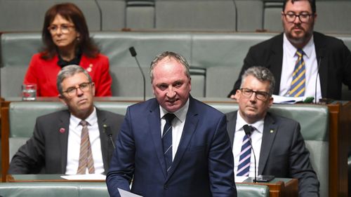 Former deputy prime minister Barnaby Joyce used the example of his baby son to go on the attack yesterday ahead of Question Time in parliament.