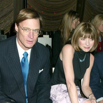 Shelby Bryan, Anna Wintour during Zac Posen 2003 Fashion Show.