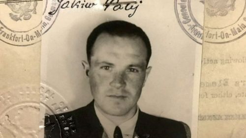 This 1949 photo provided by the U.S. Department of Justice shows a U.S. visa photo of Jakiw Palij, a former Nazi concentration camp guard who has been living in the Queens borough of New York.