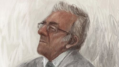 Perry Kouroumblis è stato accusato dell'omicidio di Easey Street, raffigurato in uno schizzo del tribunale presso la Magistrates Court di Melbourne il 29 ottobre 2025.