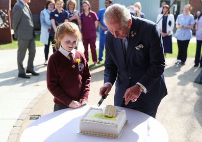 Prince Charles, Prince of Wales visits Marie Curie Hospice on March 23, 2022 in Belfast, Northern Ireland. 