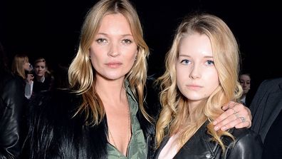 Kate Moss and Lottie Moss at Tate Modern on February 16, 2014 in London, England.
