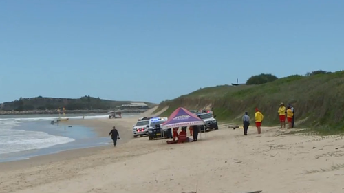 A man dies after getting caught in a rip at a beach in Coffs Harbour. 