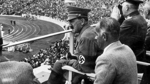 Adolf Hitler at the 1936 Olympic Games.