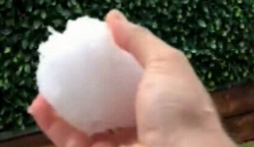 Hail covered some of the city’s west and north west in ice, with the suburb of Schofields worst affected.

