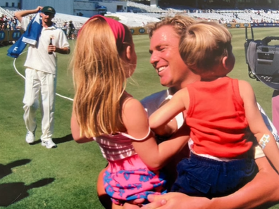 Simone Callahan shares sweet family photos of Shane Warne for daughter Brooke's birthday party.