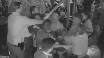 CCTV played to court shows brawl involving NRL player Tom Starling in 2020.