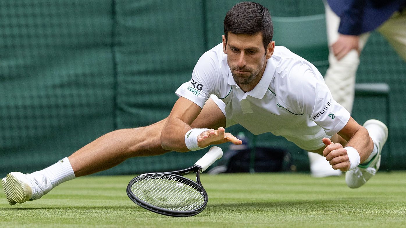 Wimbledon 2021: Novak Djokovic slips his way to straight sets win in second round