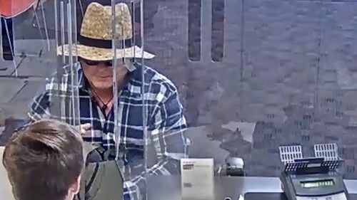 The man used a handwritten note to rob two banks. (9NEWS)