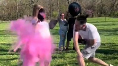 Pregnant woman hits back about boxing gender reveal
