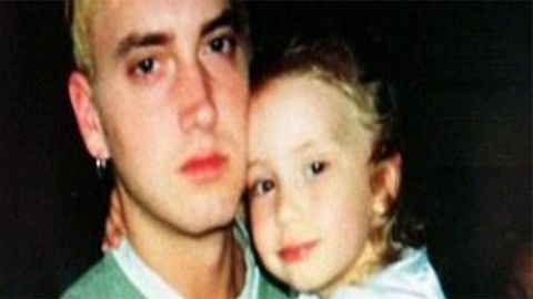 Eminem and daughter Hailie Jade Scott Mathers.