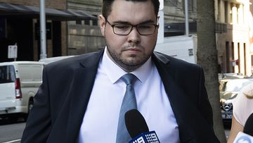 Bruce Lehrmann arrives at court in Sydney for the start of his defamation trial.