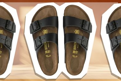 9PR: Birkenstock Arizona Natural Leather Narrow Fit Sandals