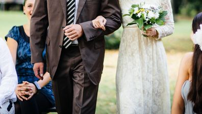 Outdoor wedding ceremony